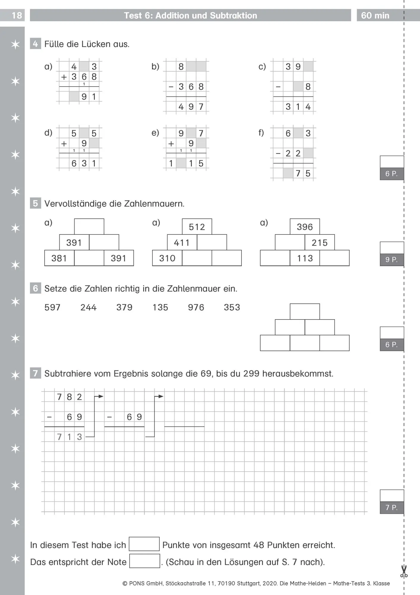 Bild: 9783129496527 | Die Mathe-Helden: Mathe-Tests 3. Klasse | Detlev Heuchert | Broschüre
