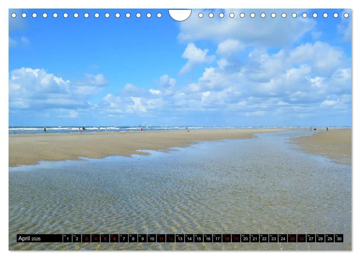 Bild: 9783457876527 | Entlang der Nordseeküste (Wandkalender 2026 DIN A4 quer), CALVENDO...