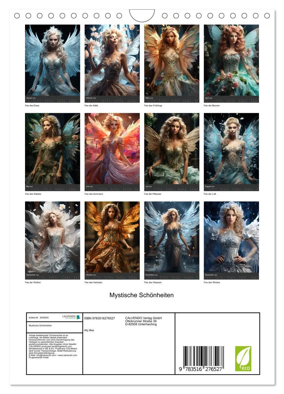 Bild: 9783516276527 | Mystische Schönheiten (Wandkalender 2026 DIN A4 hoch), CALVENDO...