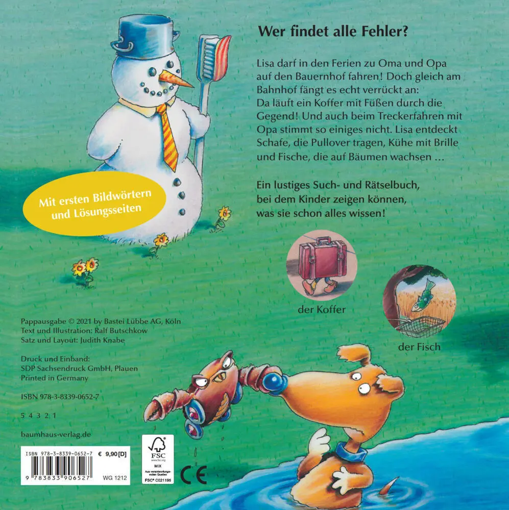 Autor: 9783833906527 | Was stimmt denn da nicht? (Pappbilderbuch) | Ralf Butschkow | Buch