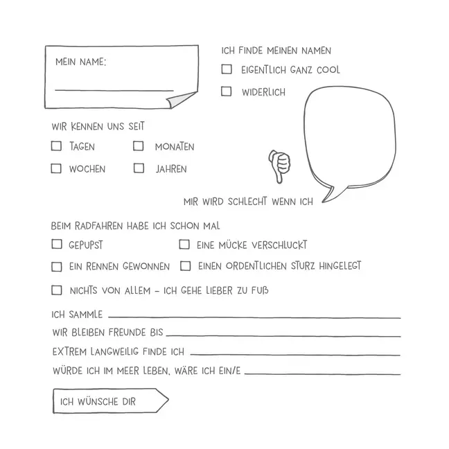 Bild: 9783944956527 | Meine Freunde - Mitmach-Heft ab 6 Jahre zum Eintragen, Malen und...