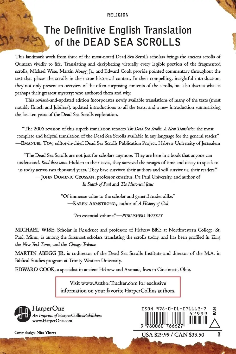 Rückseite: 9780060766627 | The Dead Sea Scrolls - Revised Edition | A New Translation (Revised)