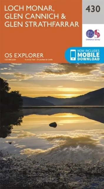 Cover: 9780319246627 | Loch Monar, Glen Cannich and Glen Strathfarrar | Ordnance Survey