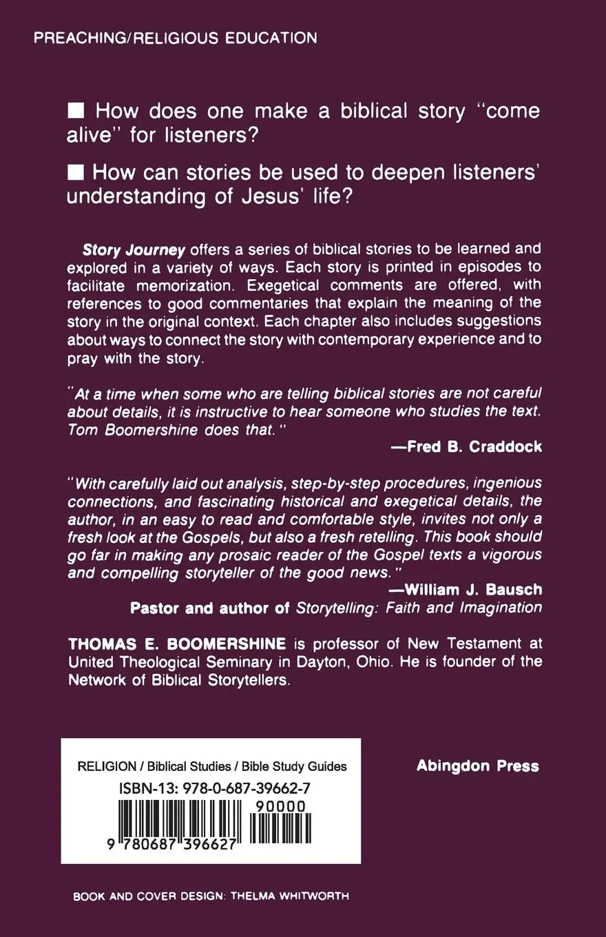 Rückseite: 9780687396627 | Story Journey | Thomas E. Boomershine | Taschenbuch | Englisch | 1988