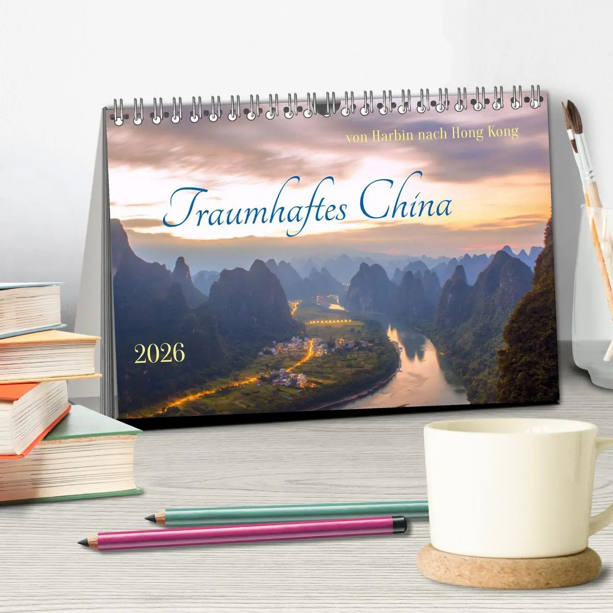 Bild: 9783457486627 | Traumhaftes China (Tischkalender 2026 DIN A5 quer), CALVENDO...