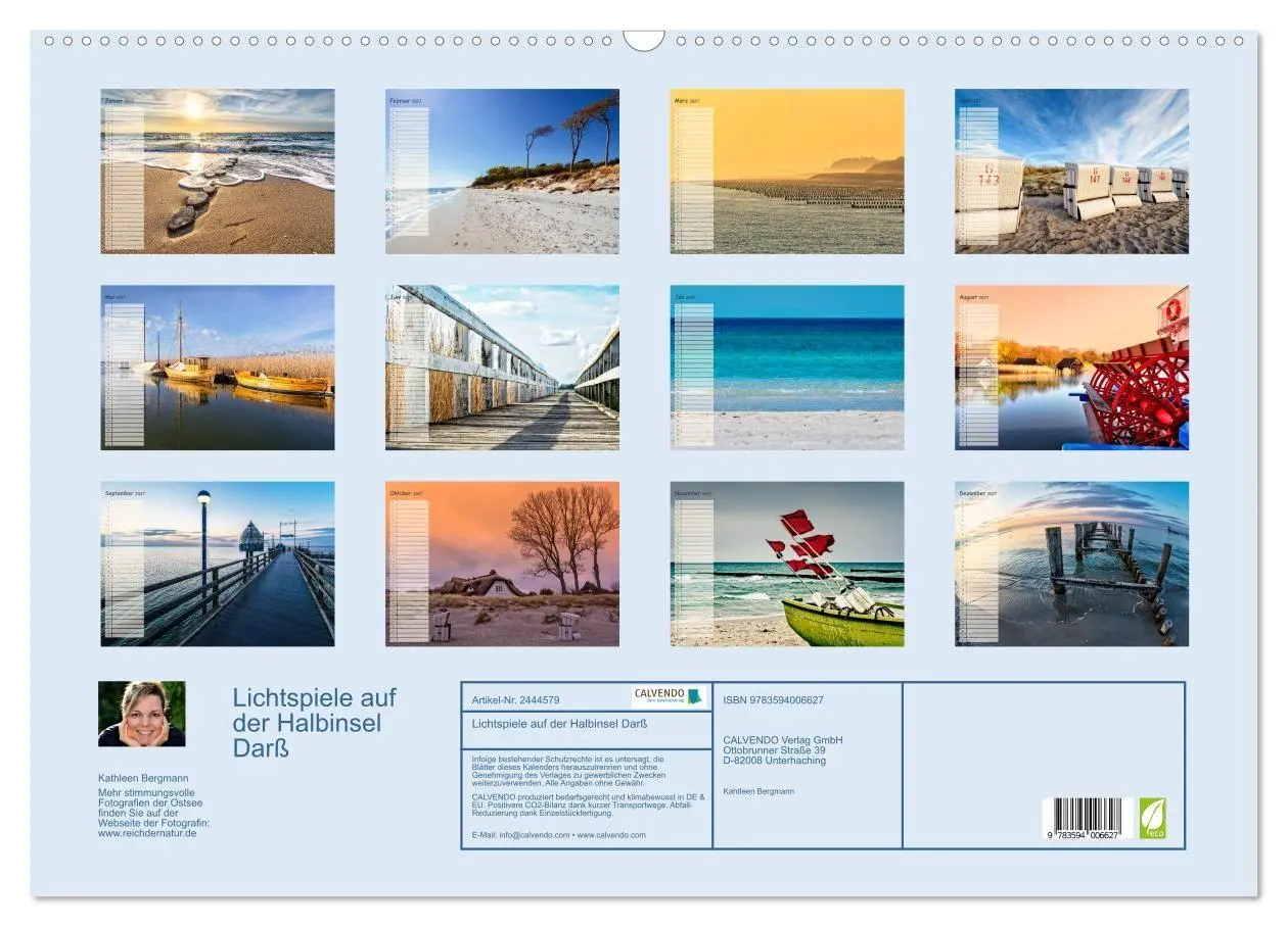 Bild: 9783594006627 | Lichtspiele auf der Halbinsel Darß (Wandkalender 2027 DIN A2 quer),...