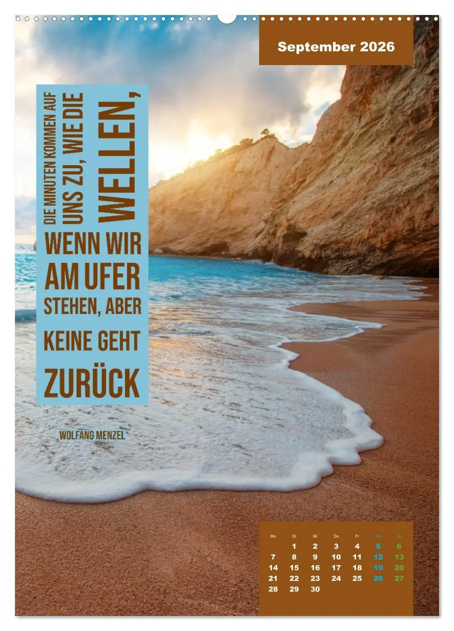 Bild: 9783516326727 | Verrückt nach MEER - Wellen - Strand - Zitate (Wandkalender 2026...