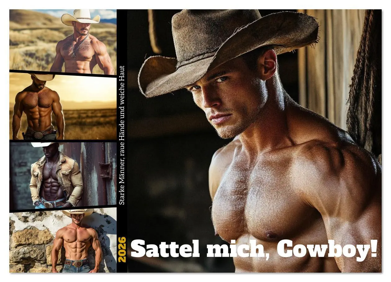 Cover: 9783516636727 | Sattel mich, Cowboy! (Wandkalender 2026 DIN A2 quer), CALVENDO...