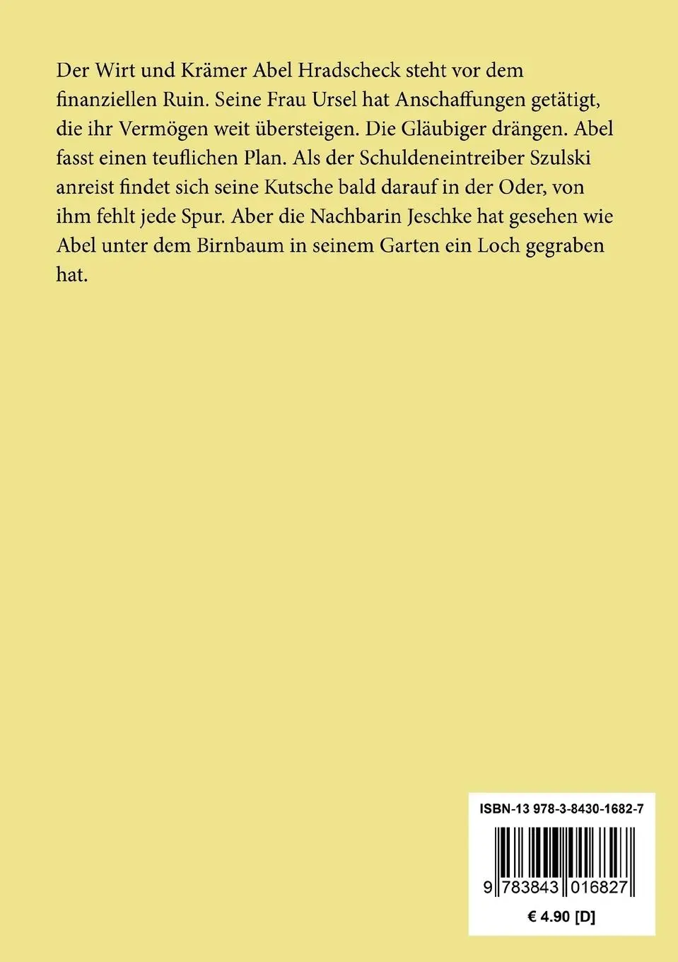 Rückseite: 9783843016827 | Unterm Birnbaum | Theodor Fontane | Taschenbuch | 100 S. | Deutsch