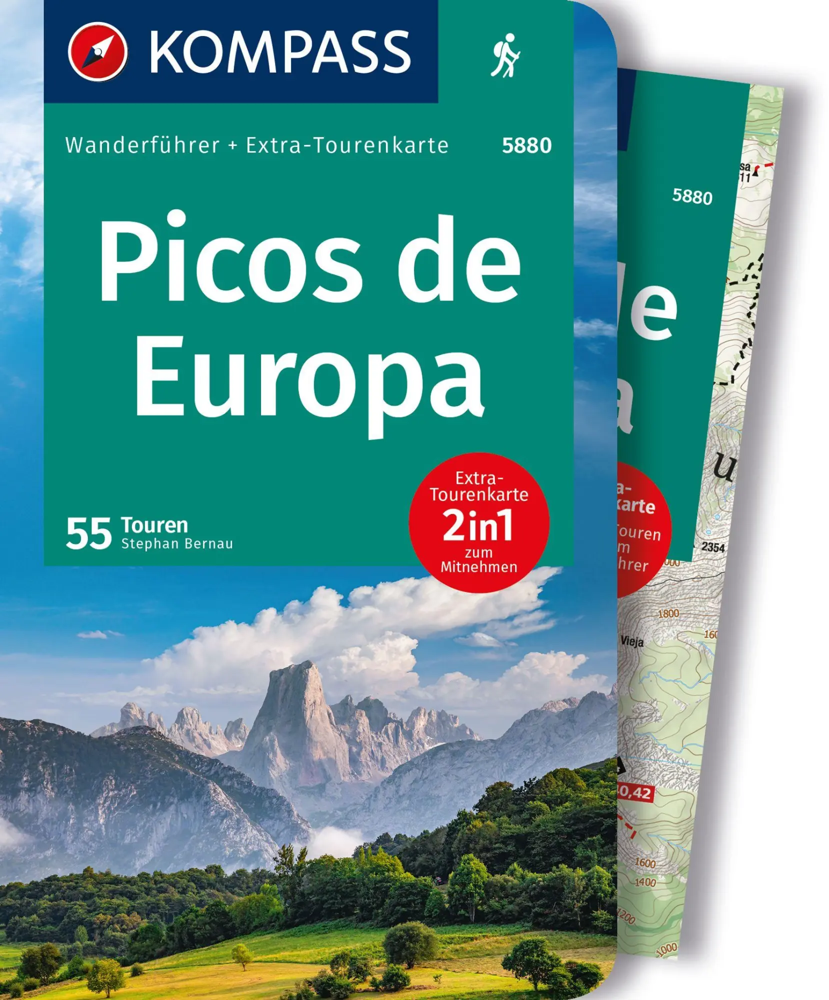 Cover: 9783991216827 | KOMPASS Wanderführer Picos de Europa, 55 Touren mit Extra-Tourenkarte