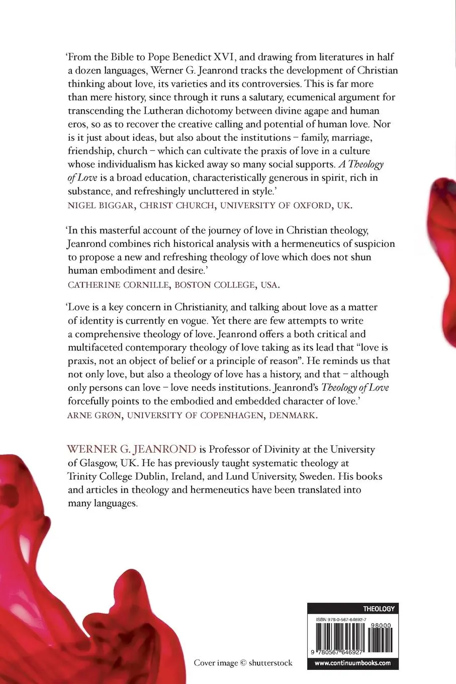 Rückseite: 9780567646927 | A Theology of Love | Werner G. Jeanrond | Taschenbuch | Englisch