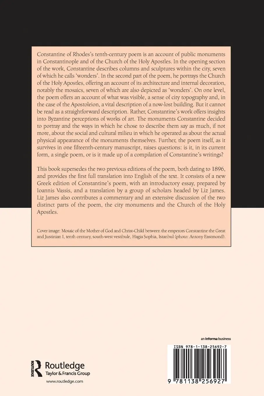 Rückseite: 9781138256927 | Constantine of Rhodes, On Constantinople and the Church of the Holy...
