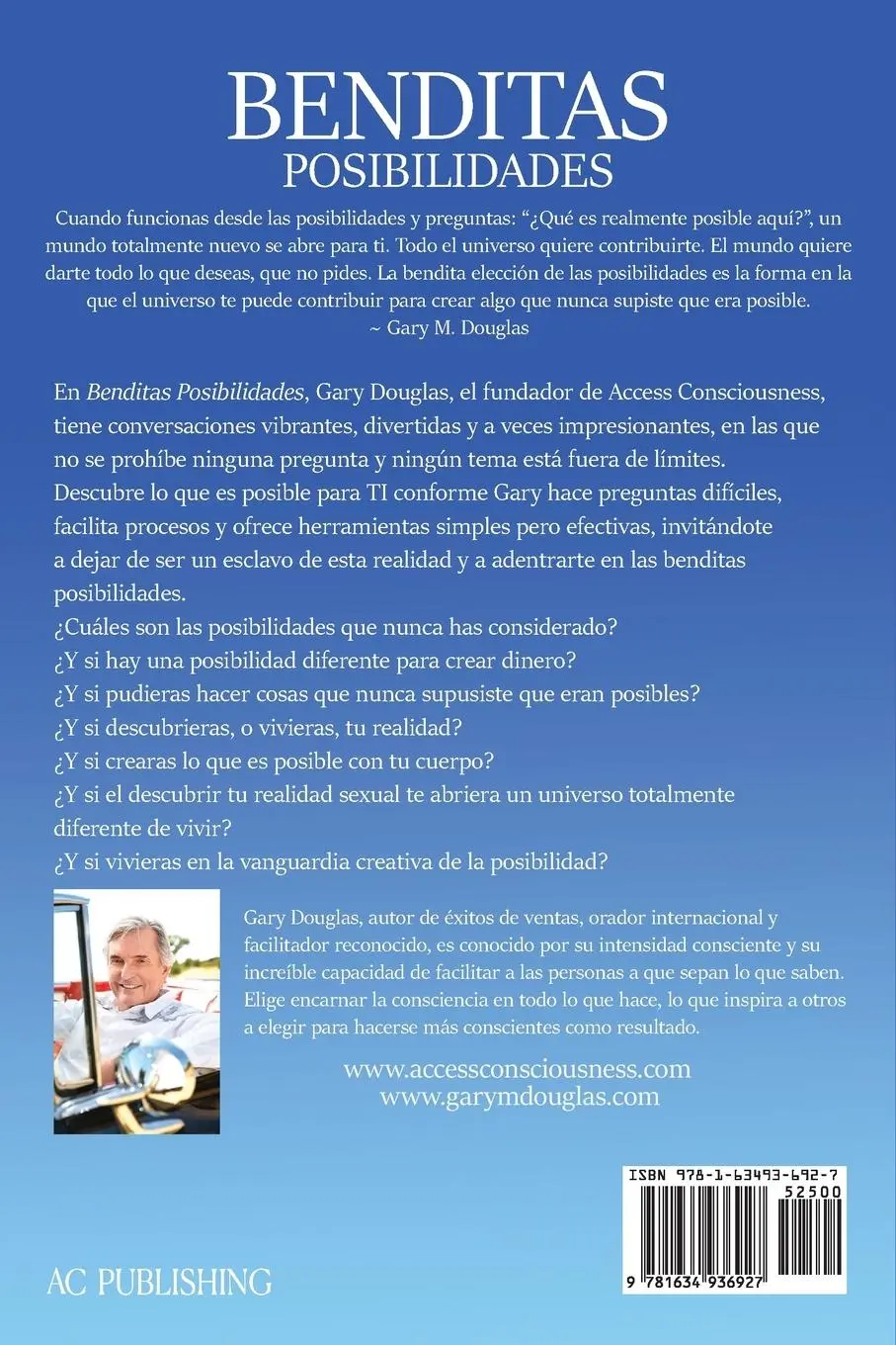 Rückseite: 9781634936927 | Benditas Posibilidades (Spanish) | Gary M. Douglas | Taschenbuch