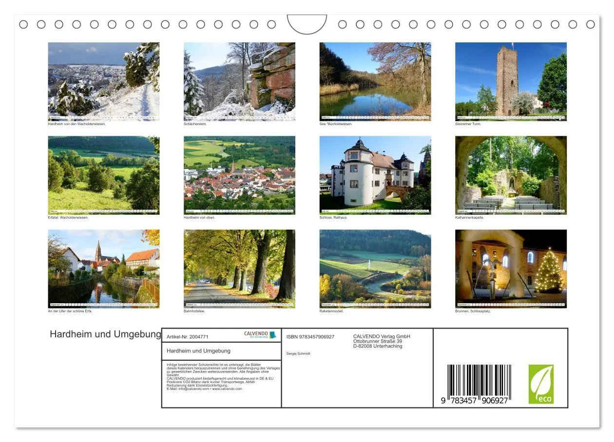 Bild: 9783457906927 | Hardheim und Umgebung (Wandkalender 2026 DIN A4 quer), CALVENDO...