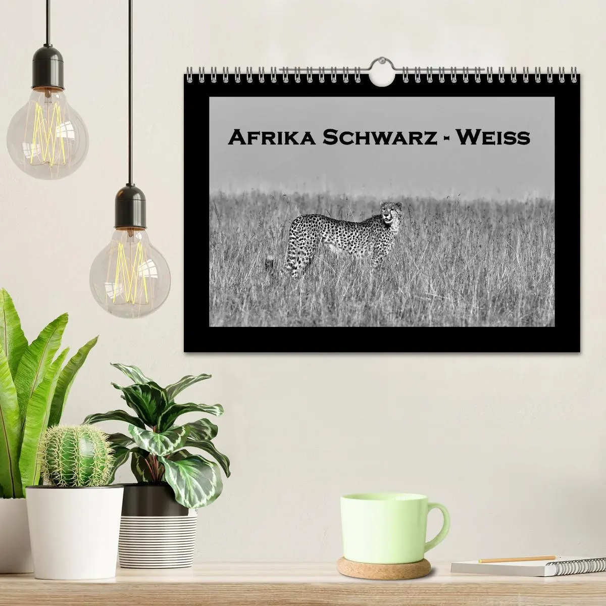 Bild: 9783516166927 | Afrika Schwarz - Weiss (Wandkalender 2026 DIN A4 quer), CALVENDO...