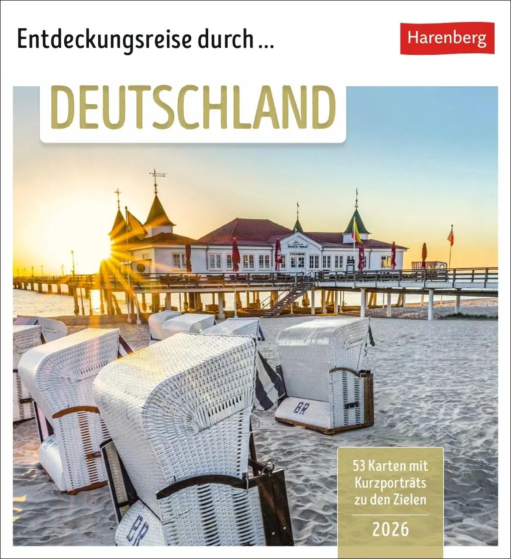 Cover: 9783840036927 | Entdeckungsreise durch Deutschland Postkartenkalender 2026 - 53...