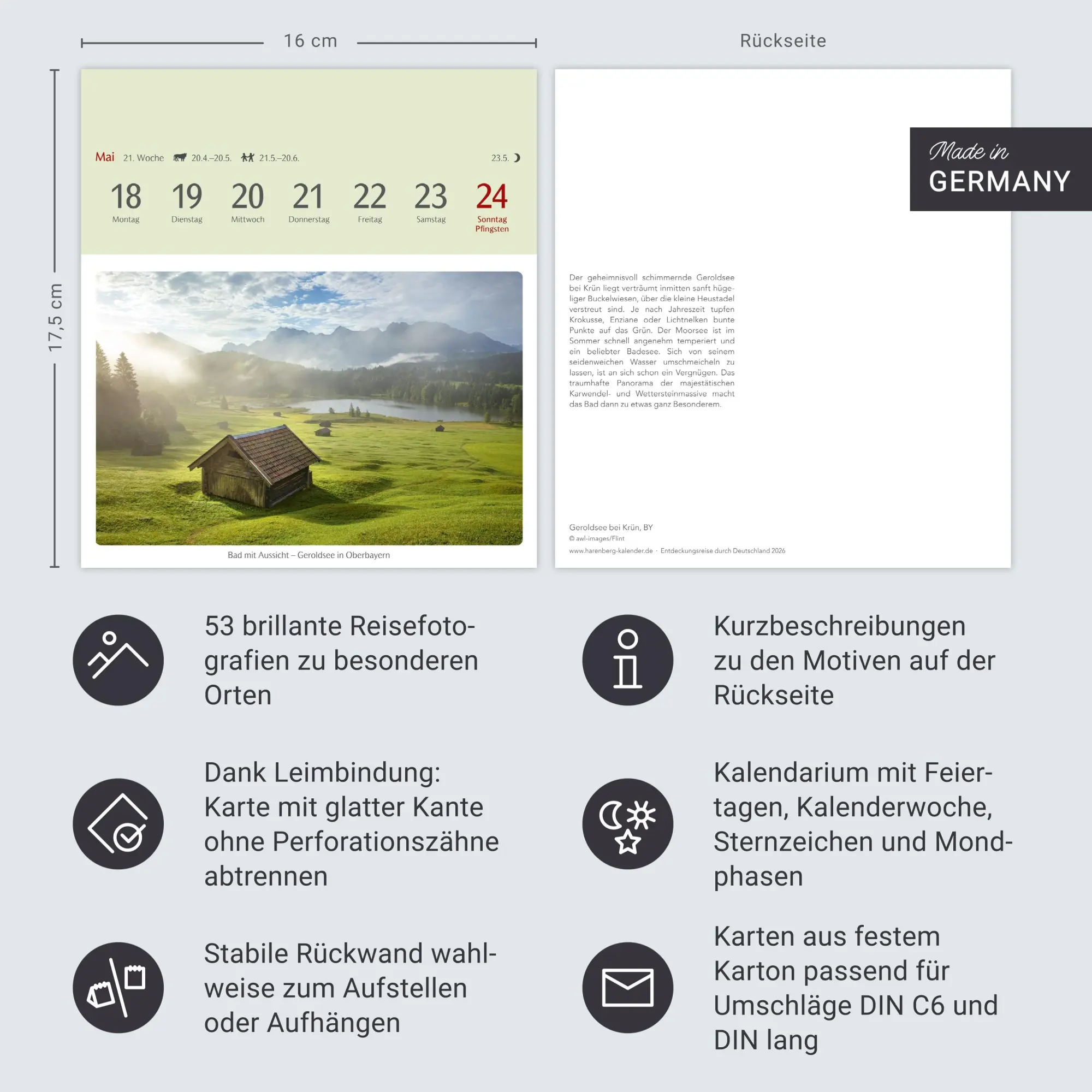 Bild: 9783840036927 | Entdeckungsreise durch Deutschland Postkartenkalender 2026 - 53...