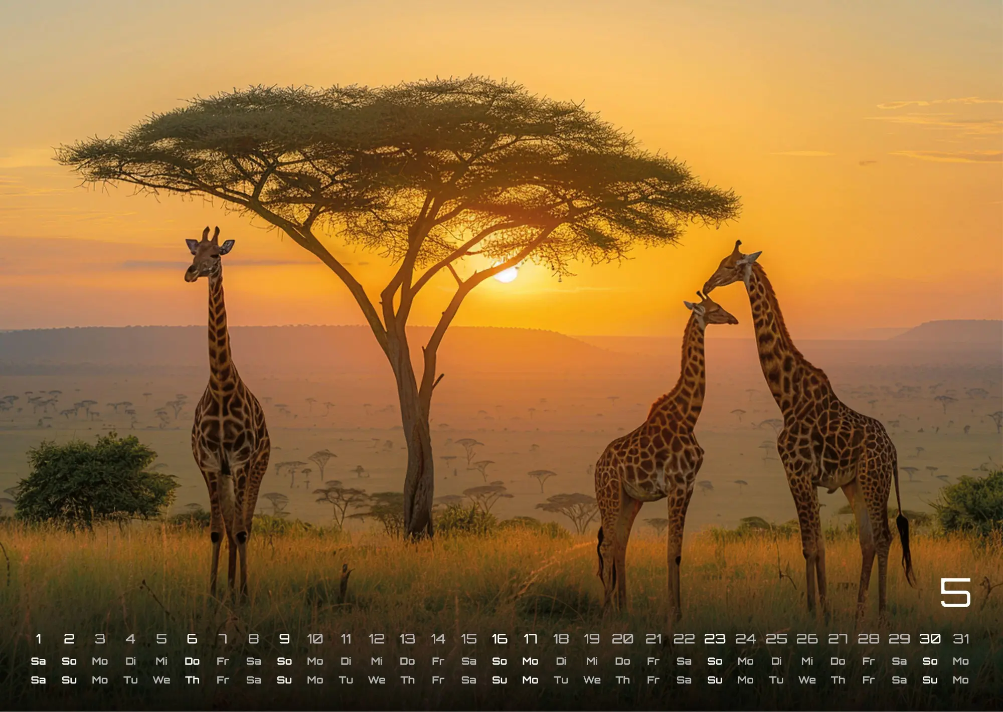 Bild: 9783986736927 | Afrikas Tierwelt - Der Tierkalender - 2027 - Kalender DIN A3 | de