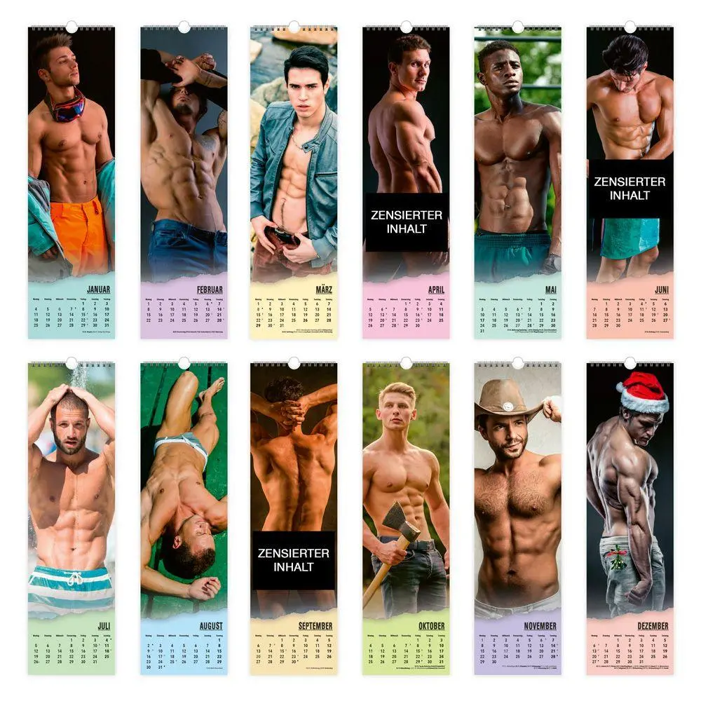 Bild: 9783988026927 | TRÖTSCH - Erotikkalender XL-Streifenkalender Men 2027 | Wandkalender