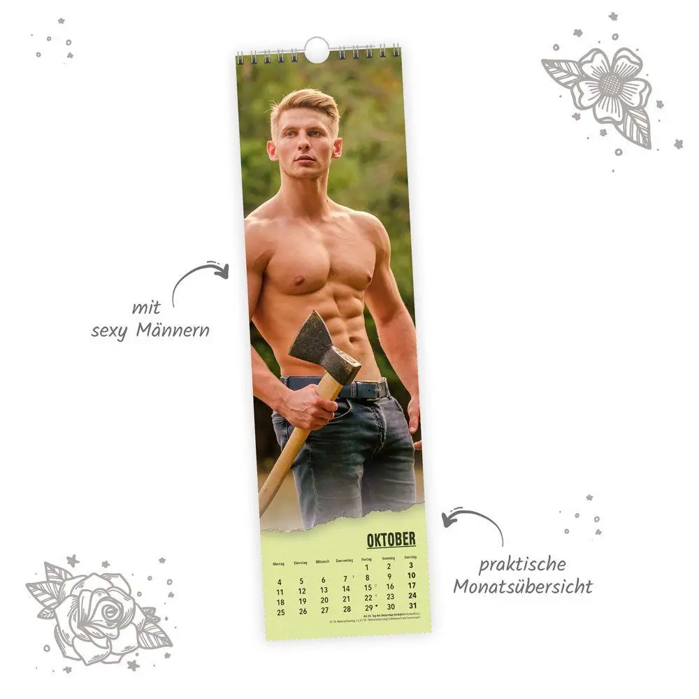 Bild: 9783988026927 | TRÖTSCH - Erotikkalender XL-Streifenkalender Men 2027 | Wandkalender