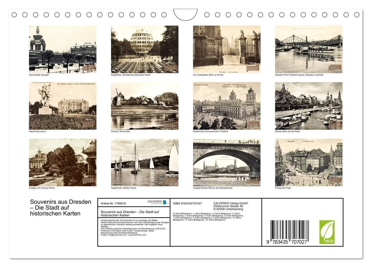 Bild: 9783435707027 | Souvenirs aus Dresden - Die Stadt auf historischen Karten...