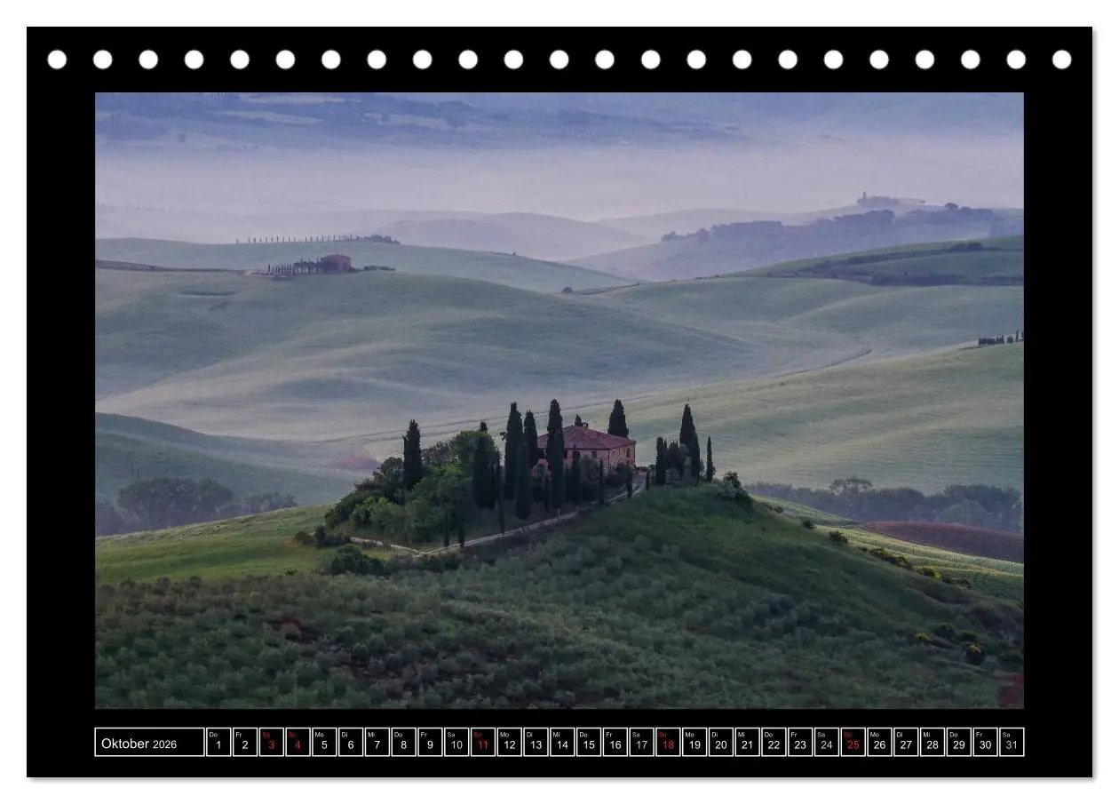 Bild: 9783516057027 | Toskana - Die Magie des Val d'Orcia (Tischkalender 2026 DIN A5...