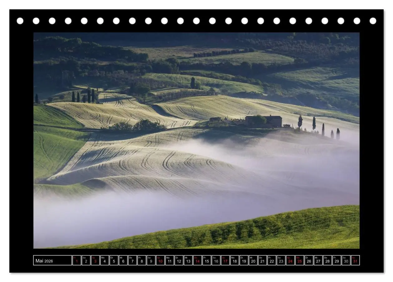 Bild: 9783516057027 | Toskana - Die Magie des Val d'Orcia (Tischkalender 2026 DIN A5...