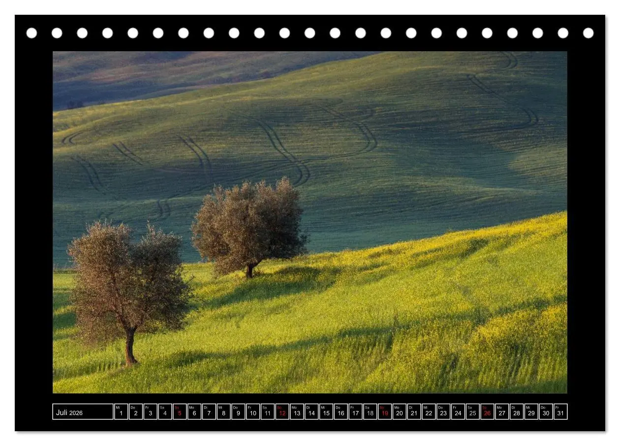 Bild: 9783516057027 | Toskana - Die Magie des Val d'Orcia (Tischkalender 2026 DIN A5...