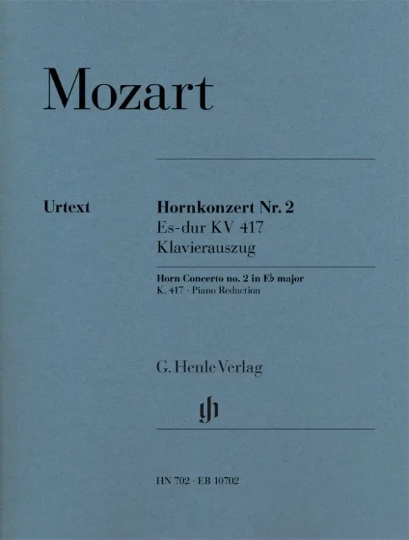 Cover: 9790201807027 | Horn Concerto No.2 In E Flat K.417 | Besetzung: Horn und Klavier
