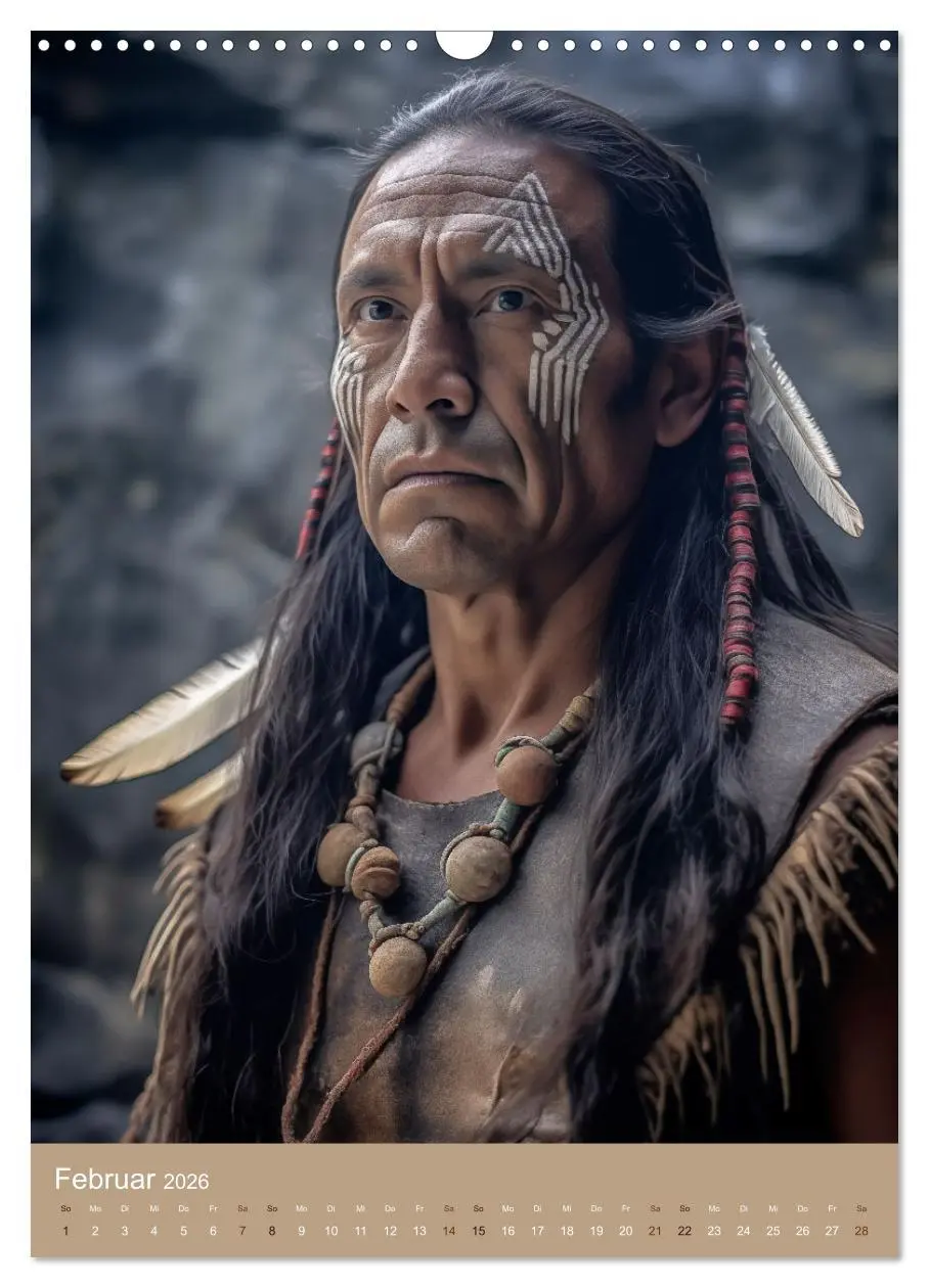 Bild: 9783516287127 | Schamanische Seelen: Mystische Indianerportraits (Wandkalender 2026...