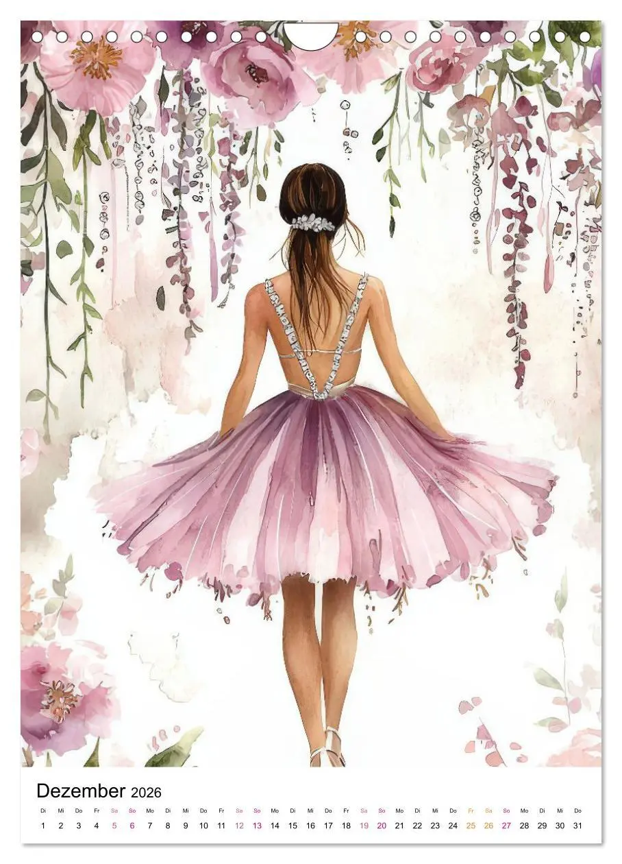 Bild: 9783516597127 | Ballerinas in Aquarell (Wandkalender 2026 DIN A4 hoch), CALVENDO...
