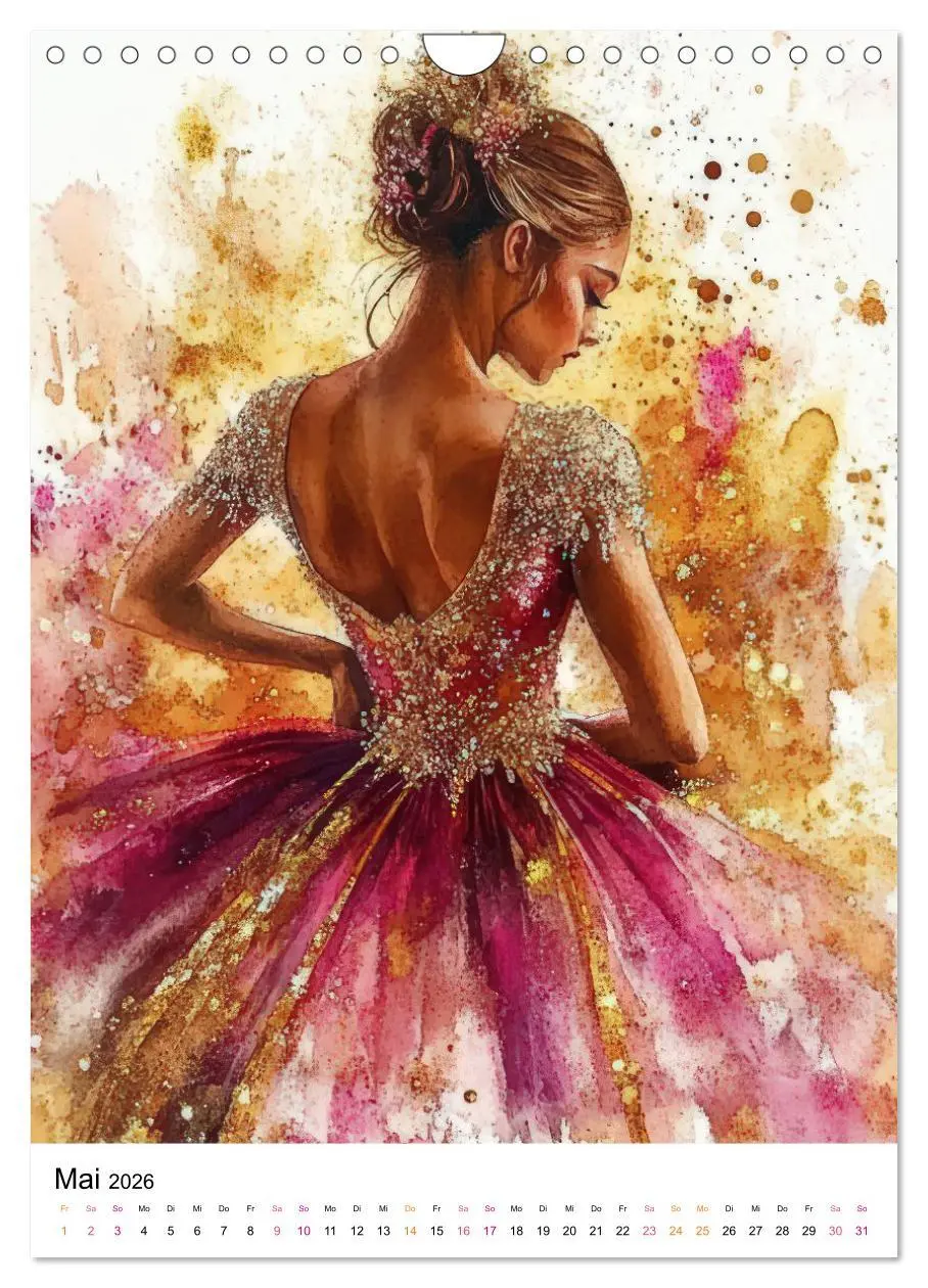 Bild: 9783516597127 | Ballerinas in Aquarell (Wandkalender 2026 DIN A4 hoch), CALVENDO...