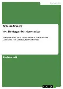 Cover: 9783640317127 | Von Heidegger bis Mertesacker | Kathleen Grünert | Taschenbuch | 28 S.