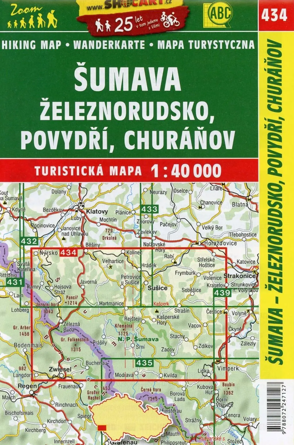 Bild: 9788072247127 | Wanderkarte Tschechien Sumava - Zeleznorudsko, Povydri, Churanov 1...