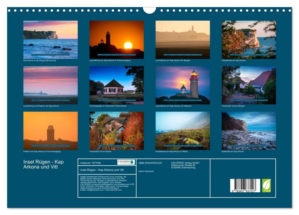 Bild: 9783457637227 | Insel Rügen - Kap Arkona und Vitt (Wandkalender 2026 DIN A3 quer),...