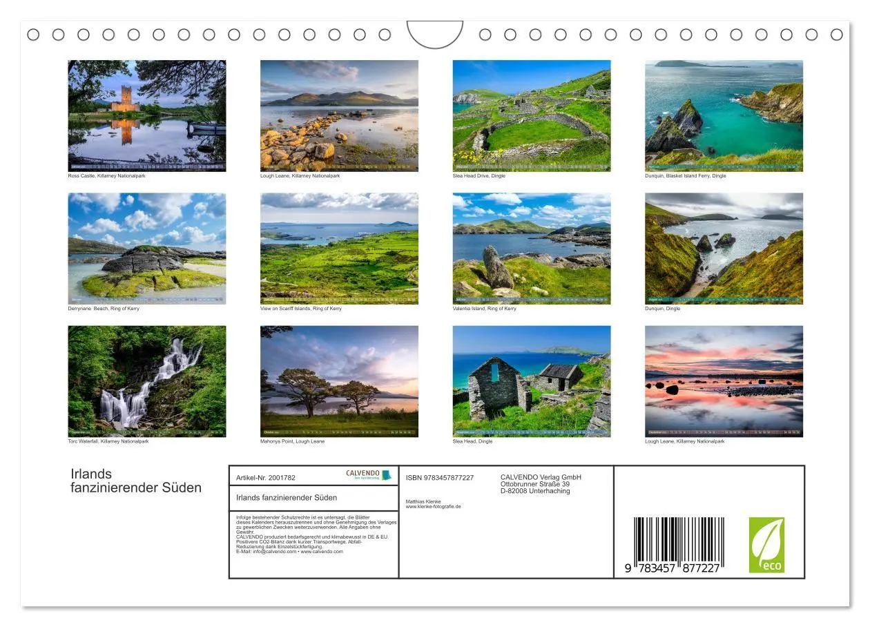Bild: 9783457877227 | Irlands fanzinierender Süden (Wandkalender 2026 DIN A4 quer),...