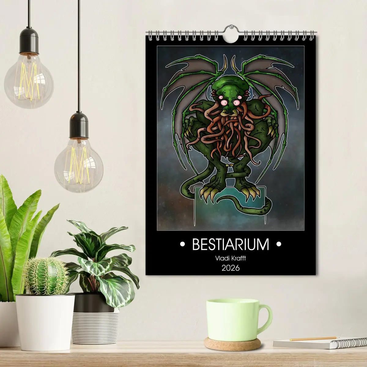 Bild: 9783516417227 | Bestiarium Vladi Krafft (Wandkalender 2026 DIN A4 hoch), CALVENDO...