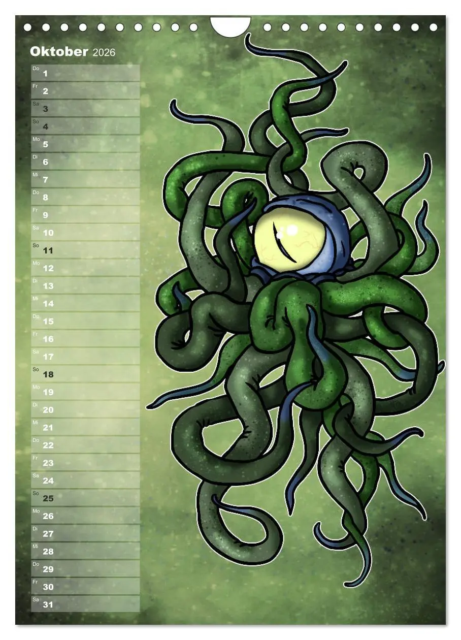 Bild: 9783516417227 | Bestiarium Vladi Krafft (Wandkalender 2026 DIN A4 hoch), CALVENDO...