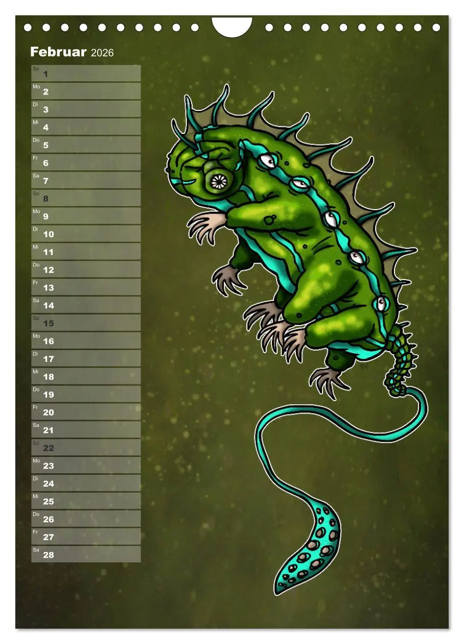 Bild: 9783516417227 | Bestiarium Vladi Krafft (Wandkalender 2026 DIN A4 hoch), CALVENDO...