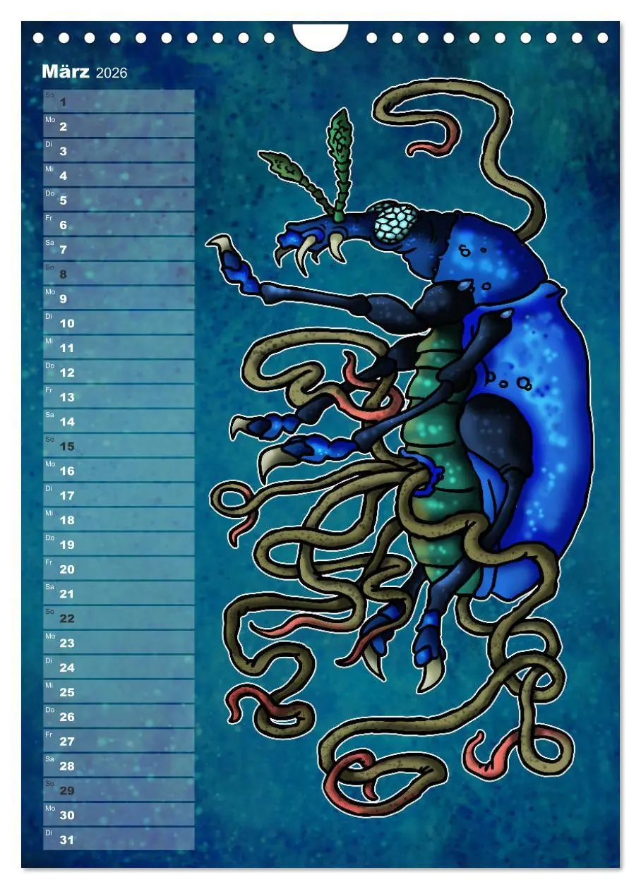 Bild: 9783516417227 | Bestiarium Vladi Krafft (Wandkalender 2026 DIN A4 hoch), CALVENDO...