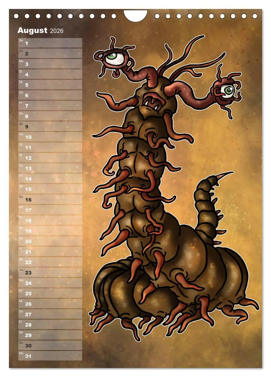 Bild: 9783516417227 | Bestiarium Vladi Krafft (Wandkalender 2026 DIN A4 hoch), CALVENDO...
