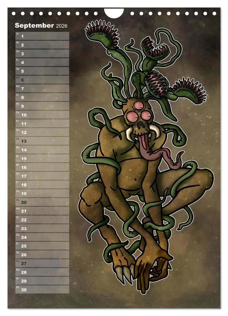 Bild: 9783516417227 | Bestiarium Vladi Krafft (Wandkalender 2026 DIN A4 hoch), CALVENDO...