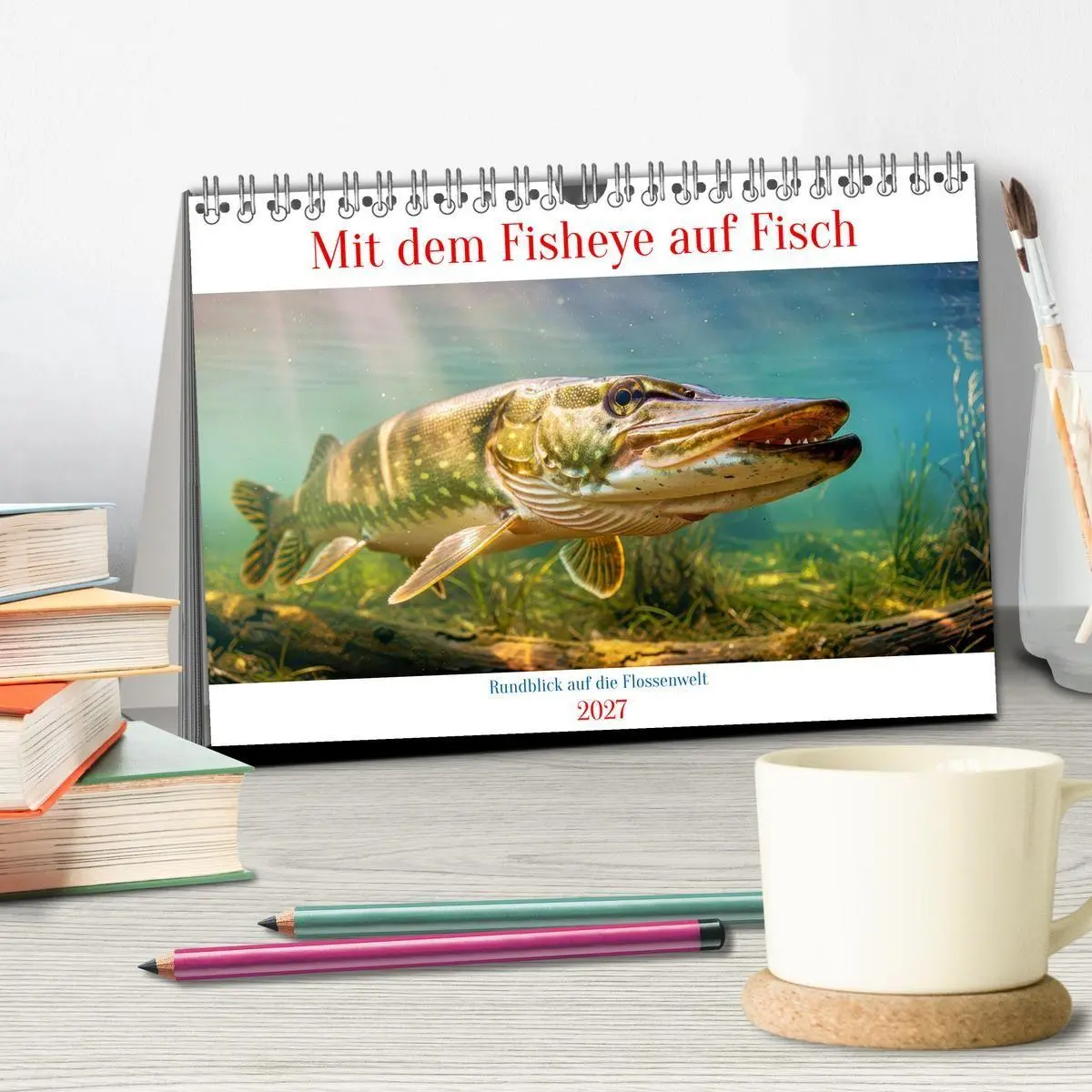 Bild: 9783594257227 | Mit dem Fisheye auf Fisch (Tischkalender 2027 DIN A5 quer),...