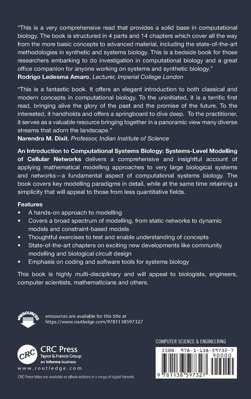 Rückseite: 9781138597327 | An Introduction to Computational Systems Biology | Karthik Raman