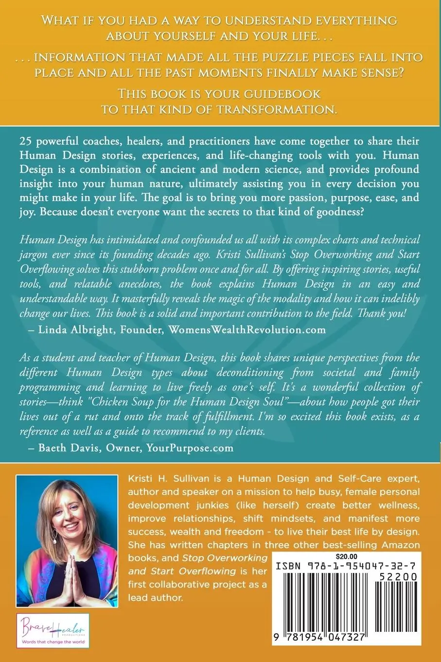 Rückseite: 9781954047327 | Stop Overworking and Start Overflowing | Kristi H. Sullivan | Buch