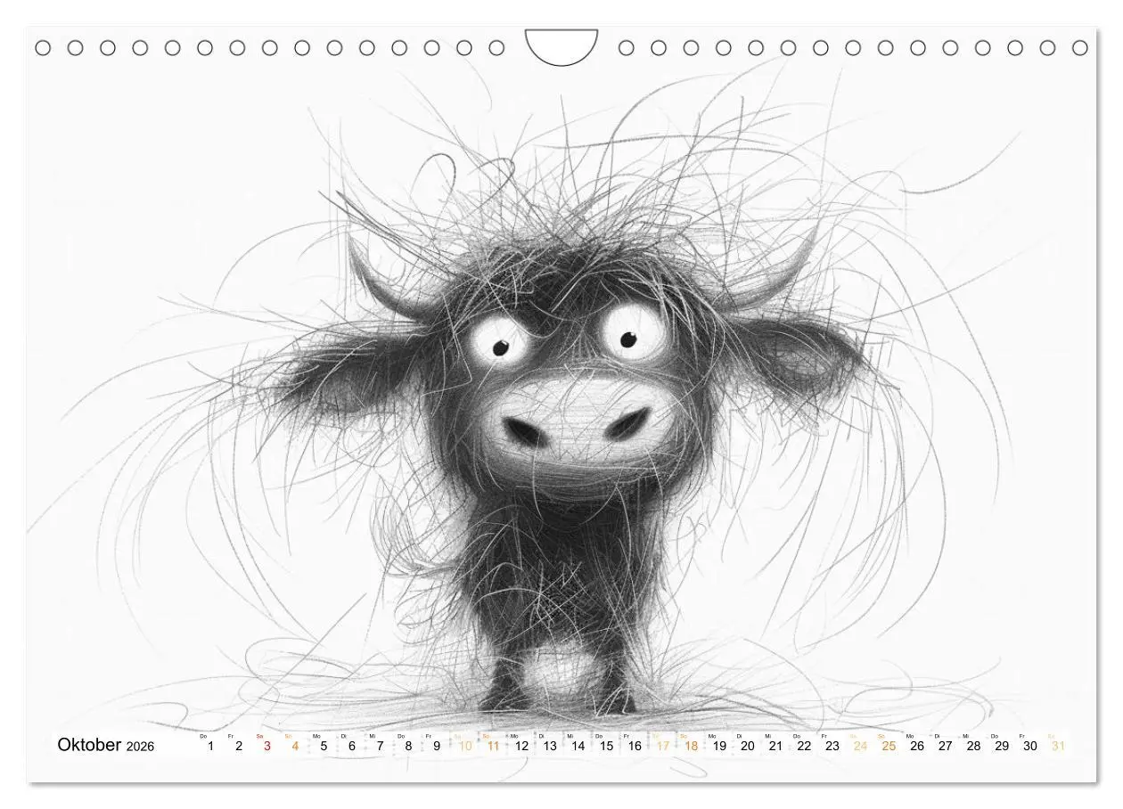 Bild: 9783457317327 | Tierisches Tohuwabohu (Wandkalender 2026 DIN A4 quer), CALVENDO...