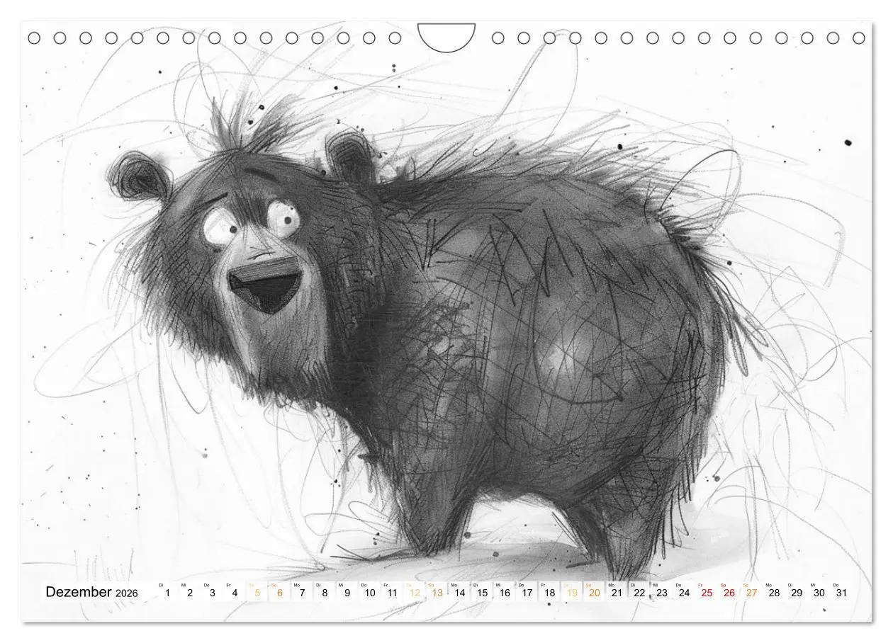 Bild: 9783457317327 | Tierisches Tohuwabohu (Wandkalender 2026 DIN A4 quer), CALVENDO...