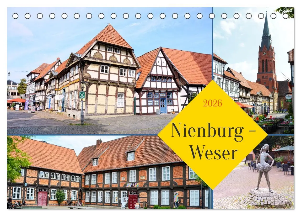 Cover: 9783516647327 | Nienburg - Weser (Tischkalender 2026 DIN A5 quer), CALVENDO...