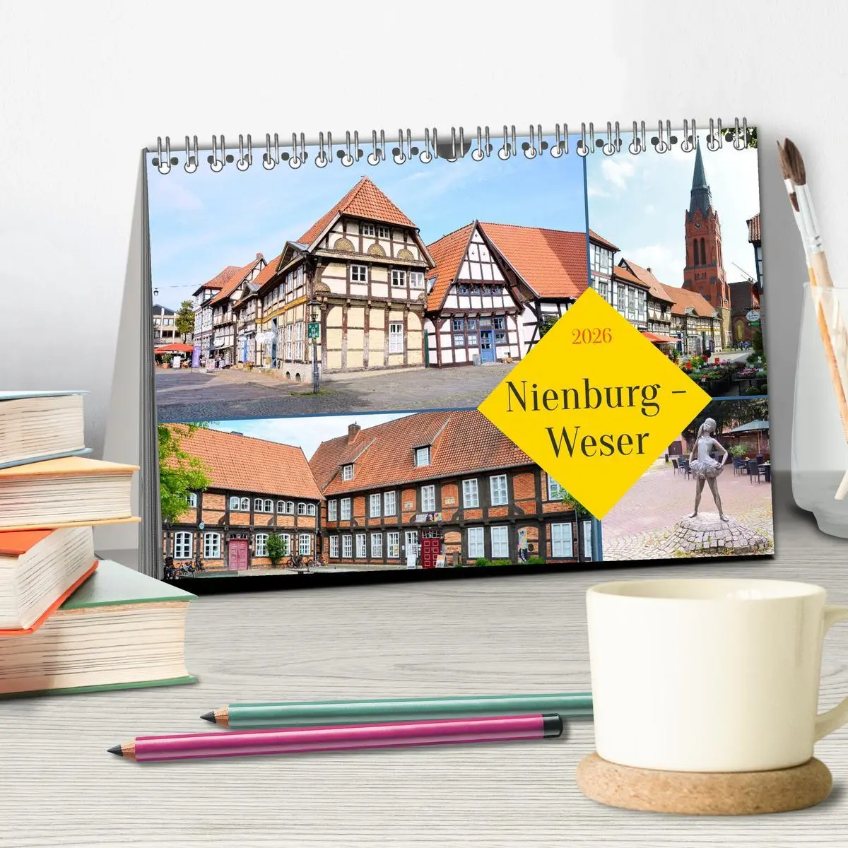 Bild: 9783516647327 | Nienburg - Weser (Tischkalender 2026 DIN A5 quer), CALVENDO...