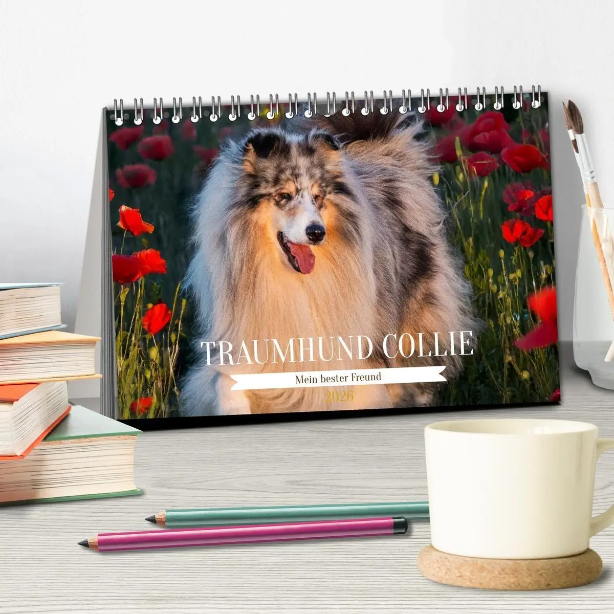 Bild: 9783516717327 | Traumhund Collie - Mein bester Freund (Tischkalender 2026 DIN A5...